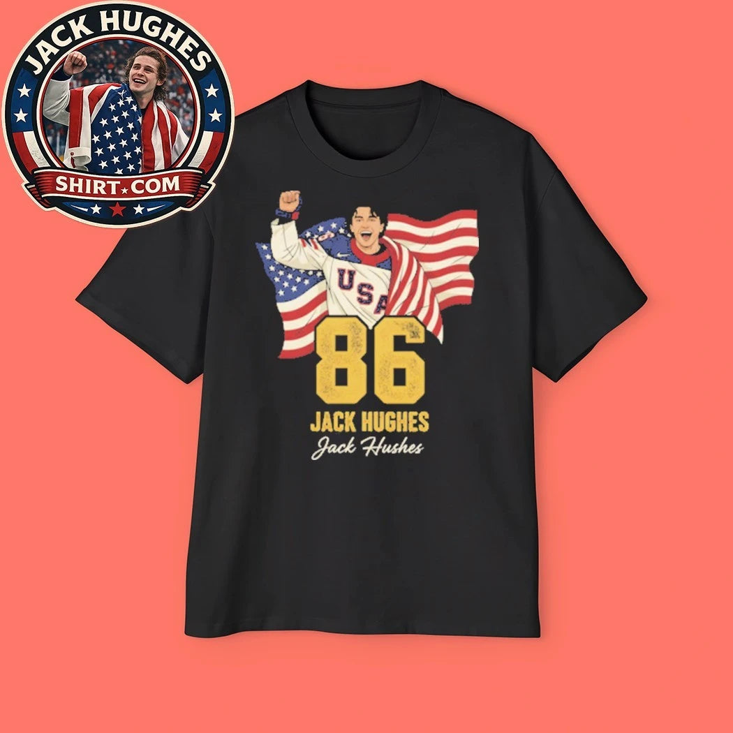 Jack Hughes #86 Usa Hockey 2026 Olympics Graphic T-Shirt