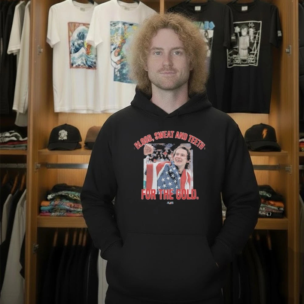 Jack Hughes Bloody Shirt