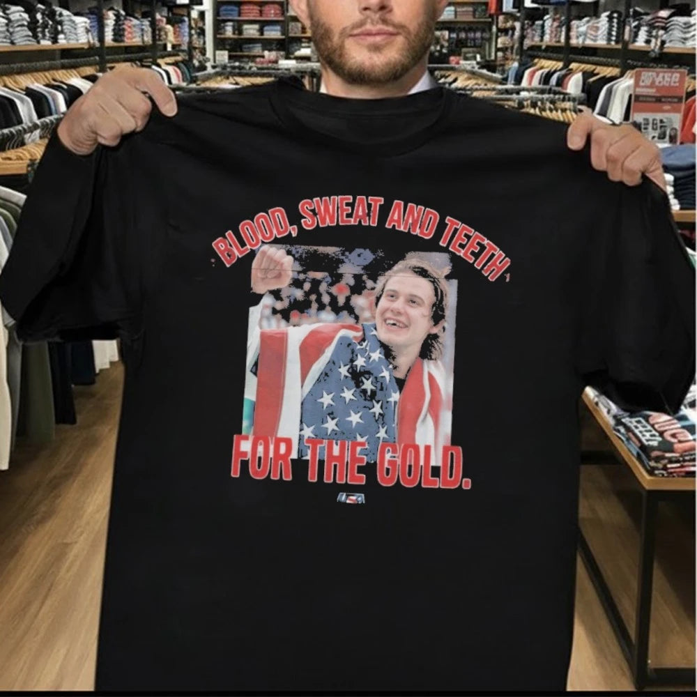 Jack Hughes Bloody Shirt