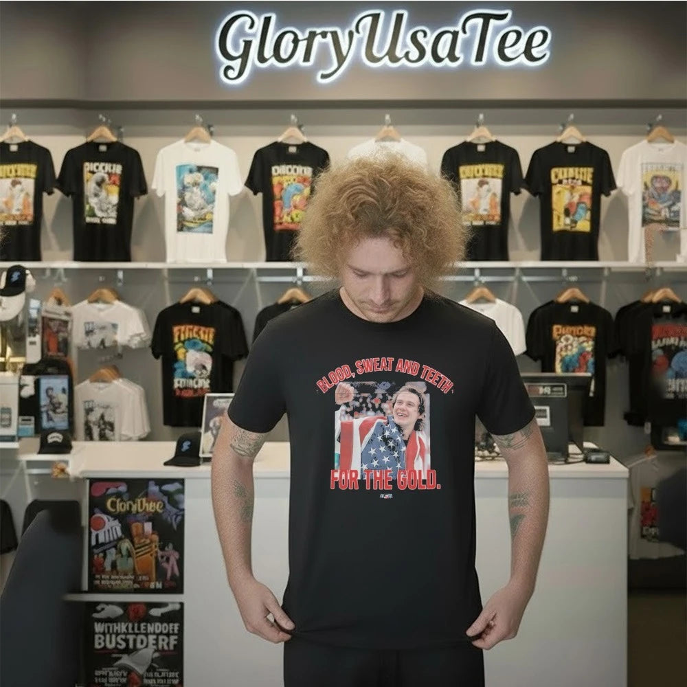 Jack Hughes Bloody Shirt