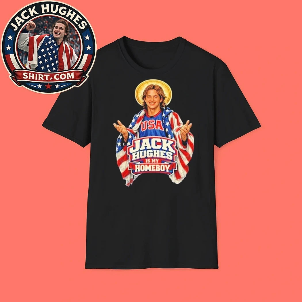 Jack Hughes Is My Homeboy Olympic Gold 2026 Trending Shirt