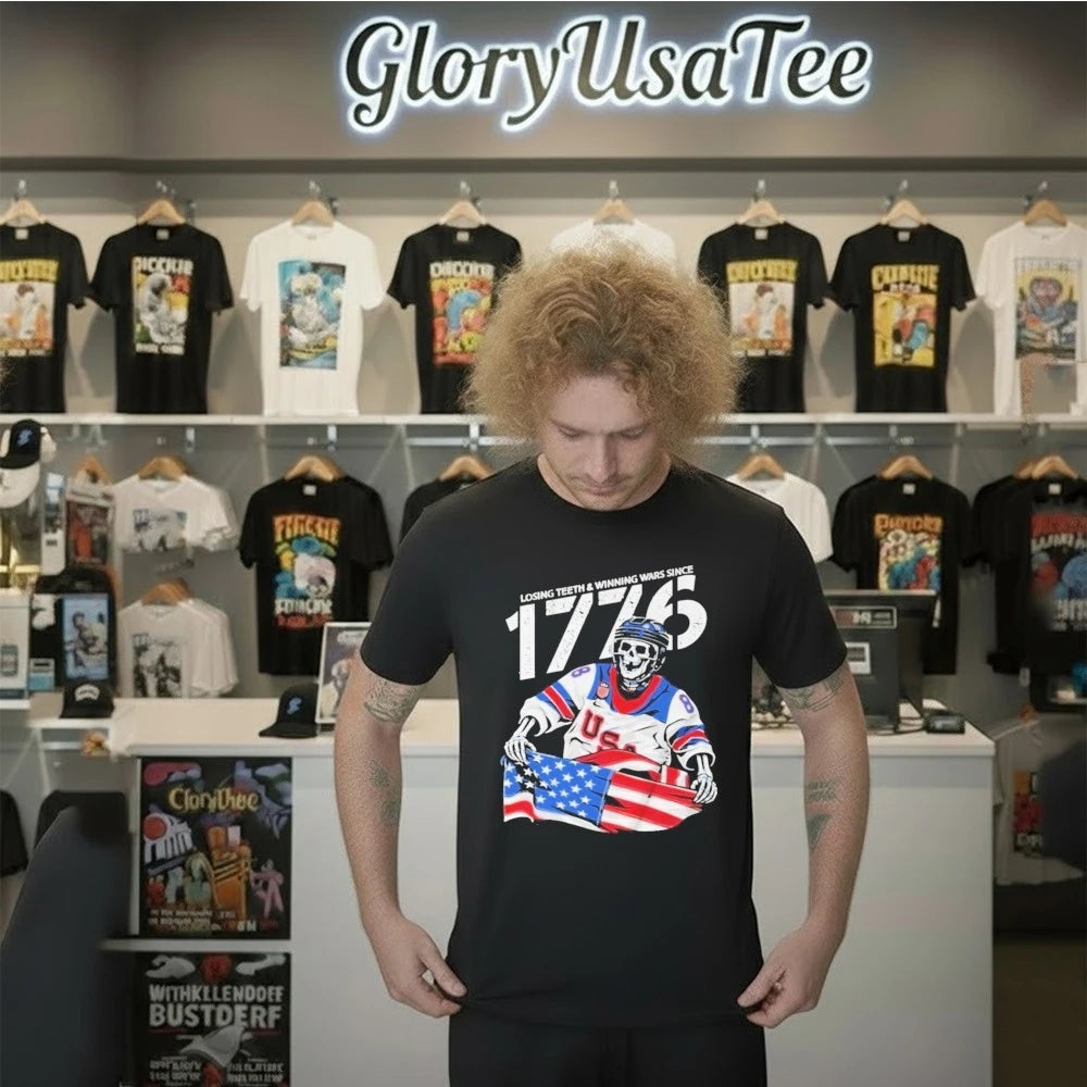 Jack Hughes Losing Teeth Winning Wars Since 1776 Shirt