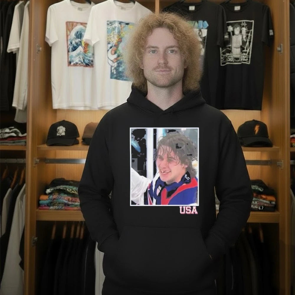 Jack Hughes OT Winner USA Shirt