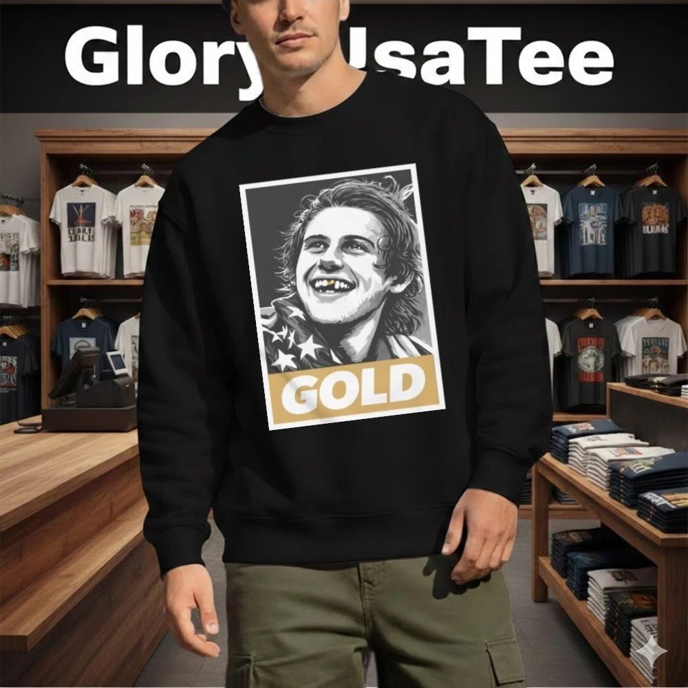 Jack Hughes Olympic Legend Gold Shirt