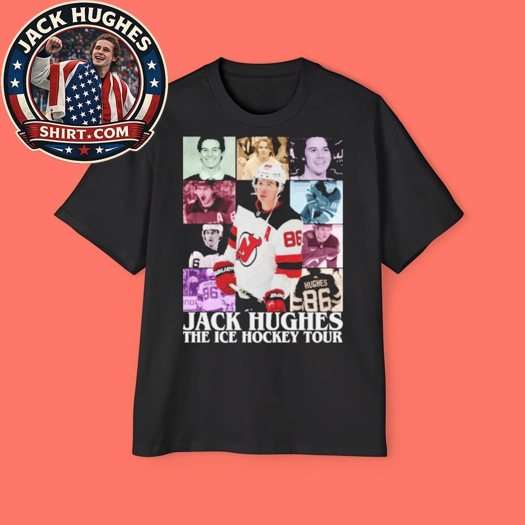 Jack Hughes The Ice Hockey Tour Tee Shirt