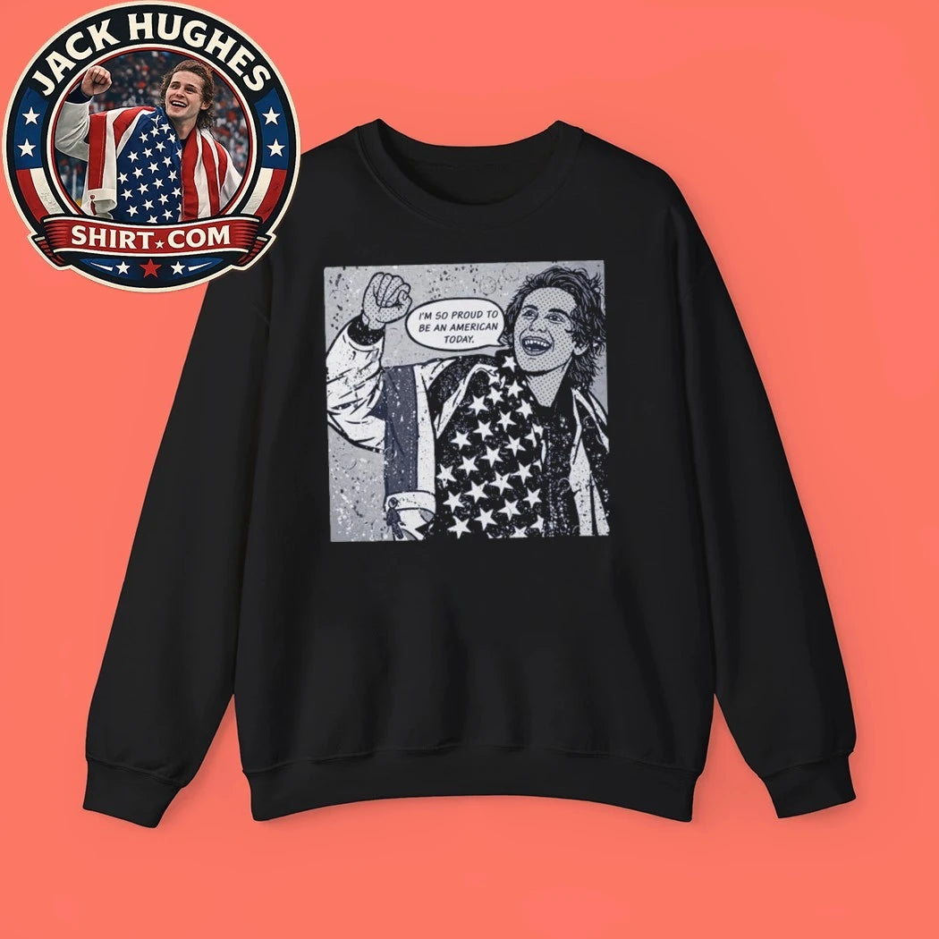 Jack Hughes Usa Gold Hockey Trending T-Shirt