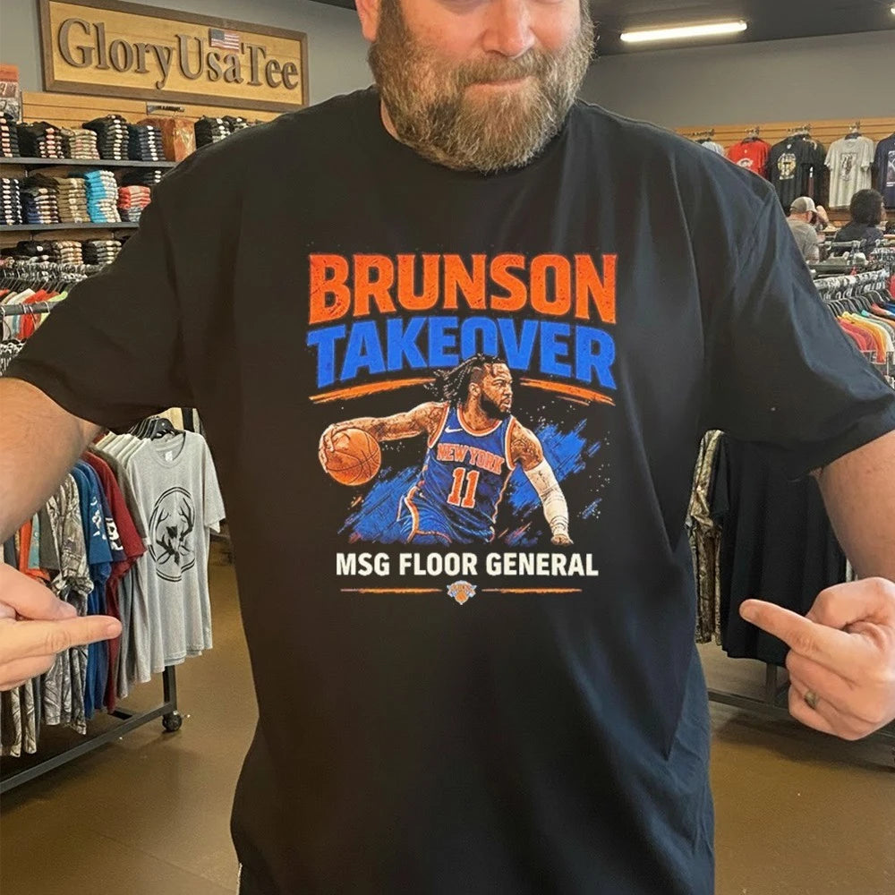 Jalen Brunson Takeover Knicks MSG Floor General Vintage Shirt