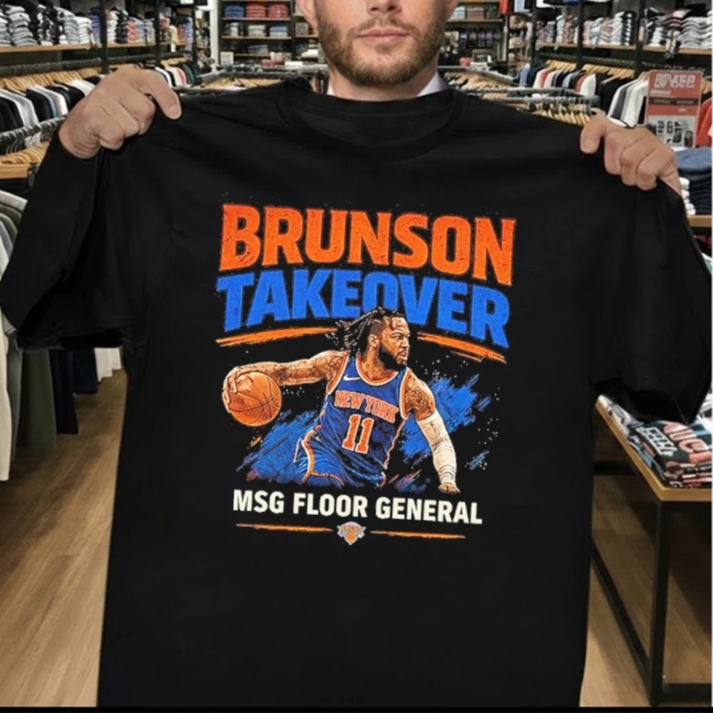 Jalen Brunson Takeover Knicks MSG Floor General Vintage Shirt