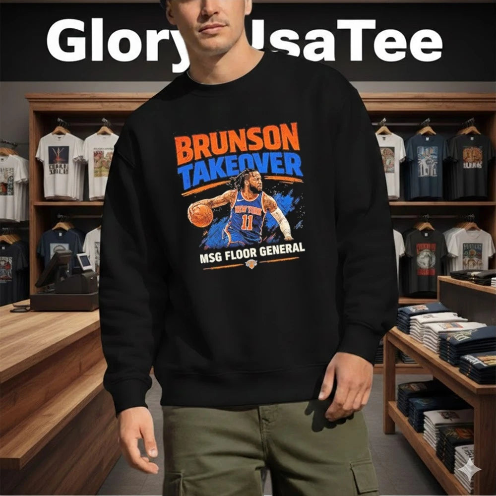 Jalen Brunson Takeover Knicks MSG Floor General Vintage Shirt