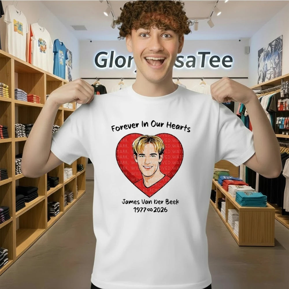 James Van Der Beek 1977-2026 Forever In Our Hearts Shirt