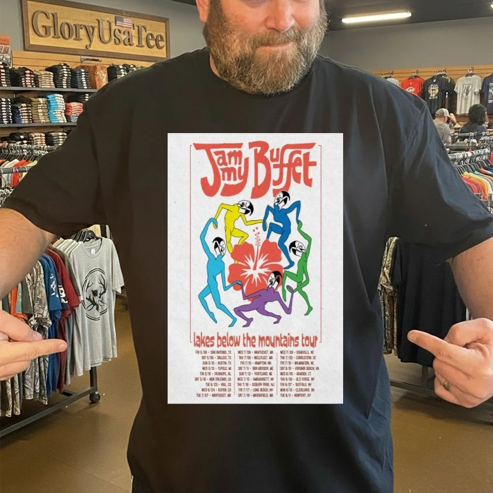 Jammy Buffet Lakes Below The Mountains Tour 2026 Poster Shirt