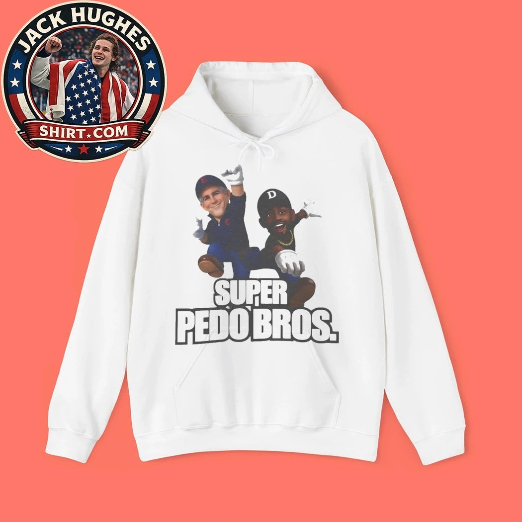 Jeffrey Epstein And Sean Diddy Combs Super Pedo Bros Retro Satire 8-Bit Parody 2026 New T-Shirt