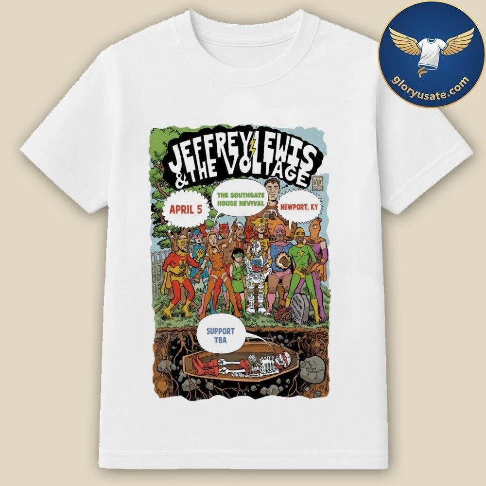 Jeffrey Lewis And The Voltage 4-5-2026 Newport KY Poster Shirt