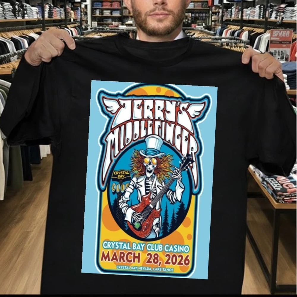 Jerrys Middle Finger March 28 2026 Crystal Bay, Nevada Event Poster Shirt