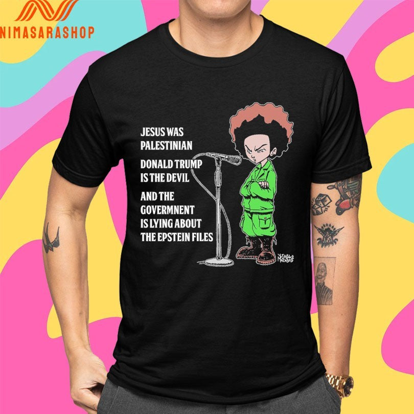 Jesus Was Palestinian Donald Trump Is The Devil And The Govermnent Is Lying About The Epstein Files Shirts