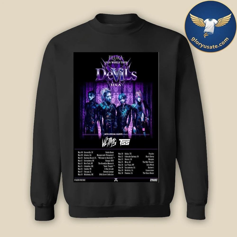 Jiluka World Tour 2026 Poster Dates Shirt