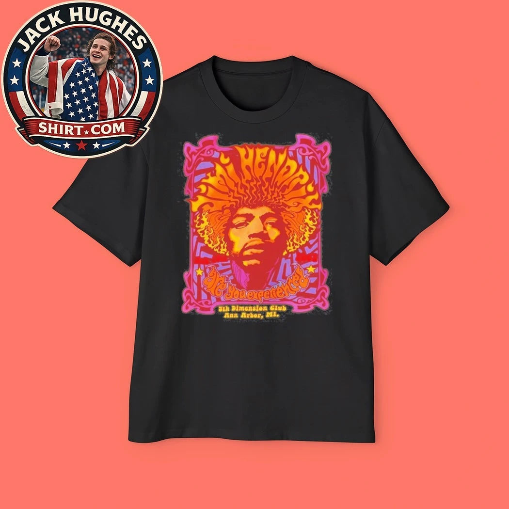 Jimi Hendrix 5th Dimension Club Are You Experienced Vintage Shirt