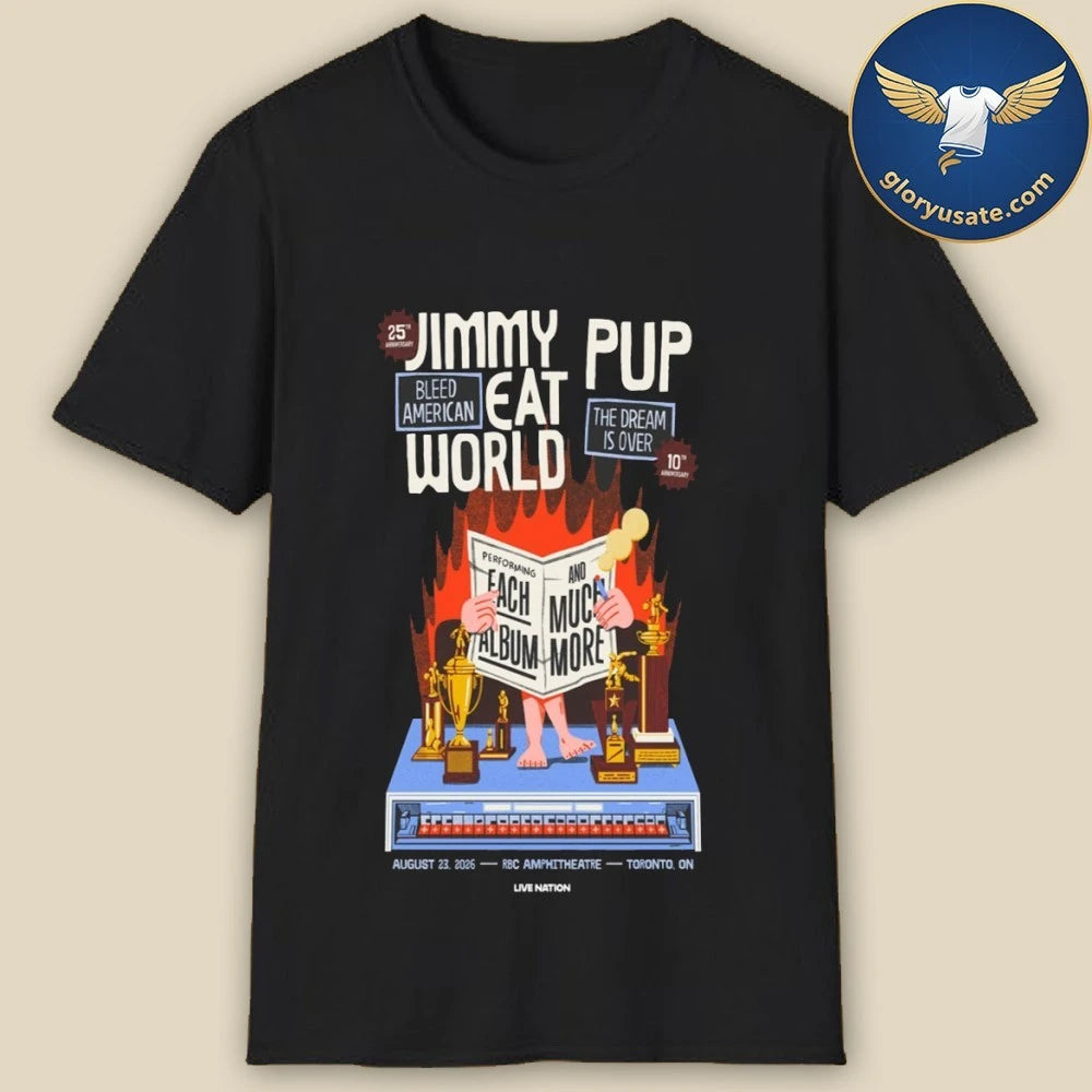 Jimmy Eat World Aug 23 2026 The RBC Amphitheatre Toronto ON Poster Shirt