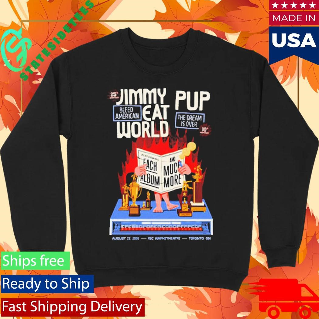 Jimmy Eat World Celebrates 25th Anniversary Of Bleed American Show At RBC Amphitheatre On August 23 2026 Toronto ON Shirt