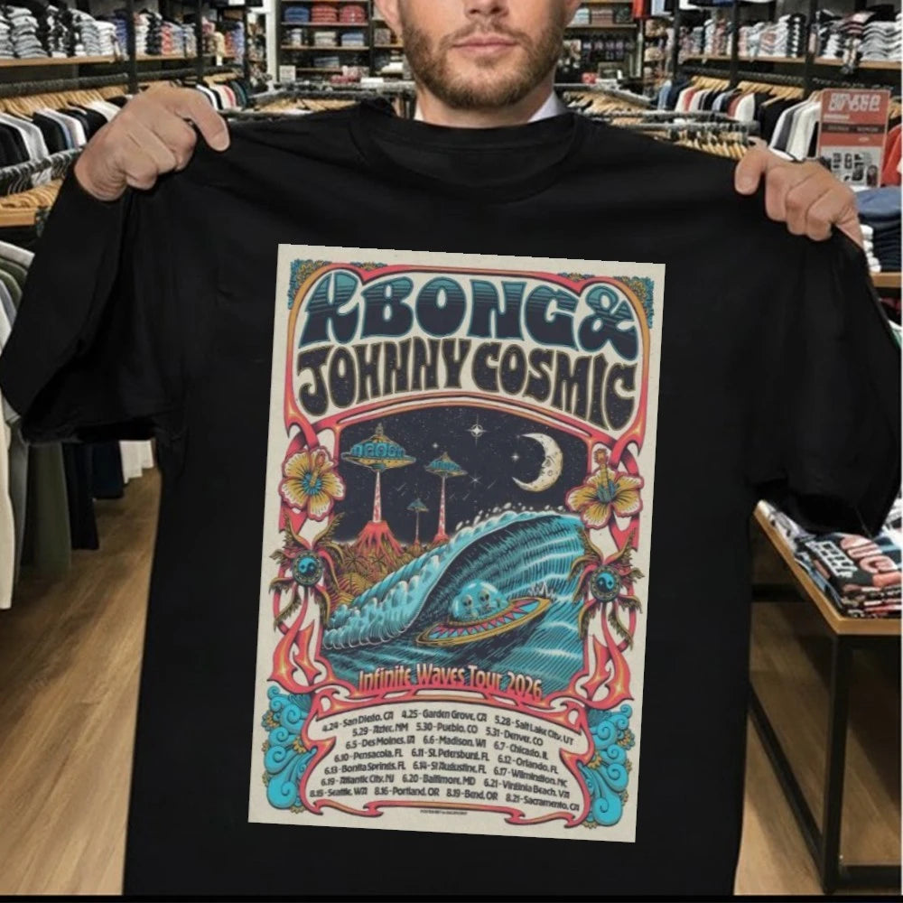 KBong And And Johnny Cosmic 2026 Infinite Waves Tour Shirt