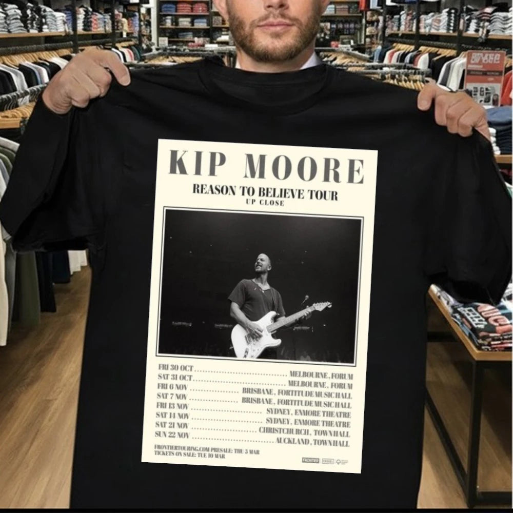 KIP MOORE REASON TO BELIEVE TOUR 2026 Poster Shirt
