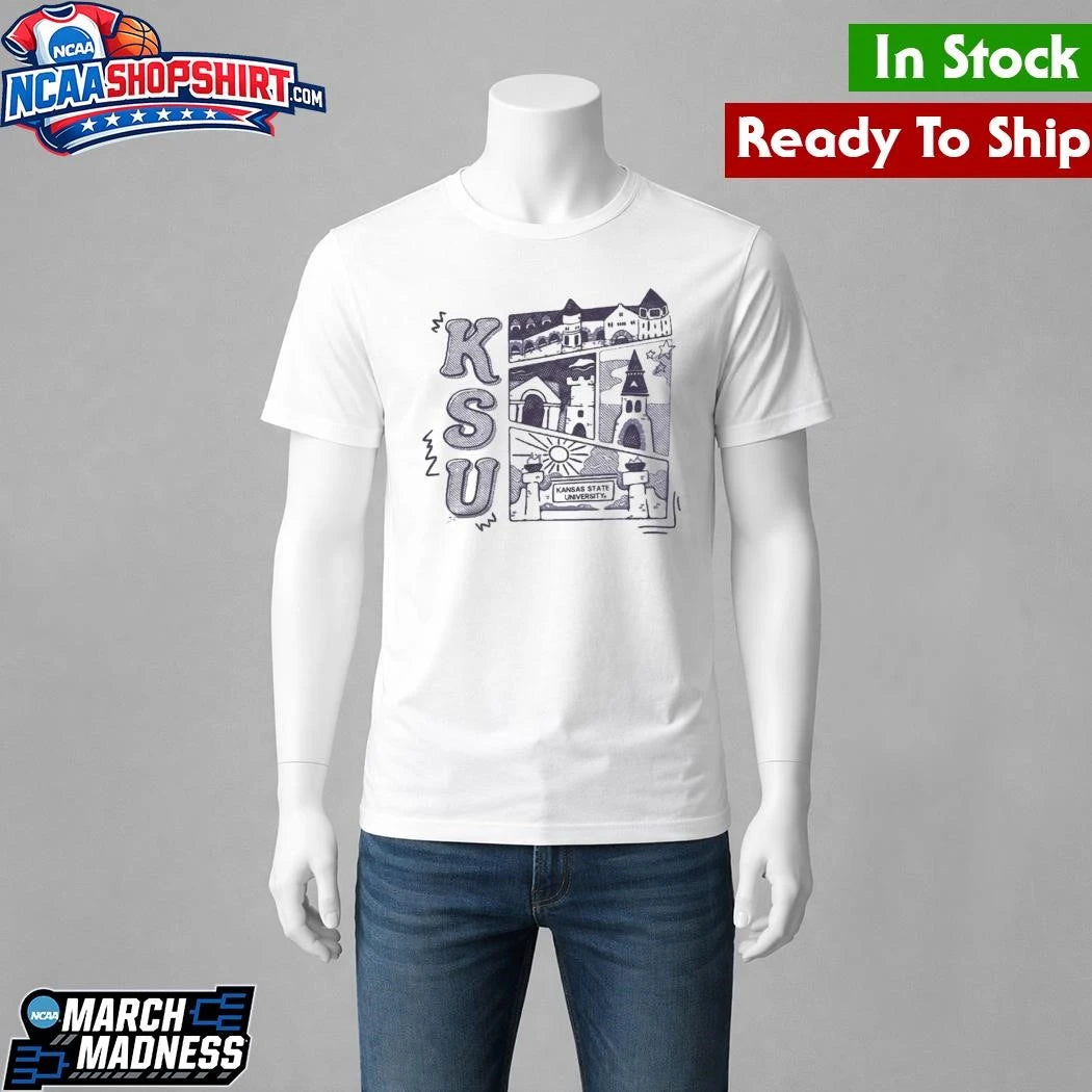 KSU Campus Landmarks Ash Shirt