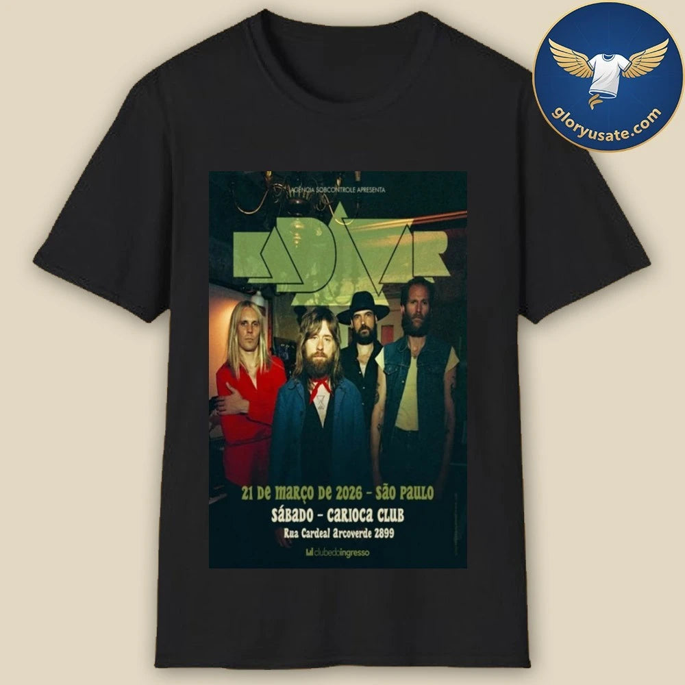 Kadavar Band 21 de marco de 2026 Sao Paulo Poster Shirt