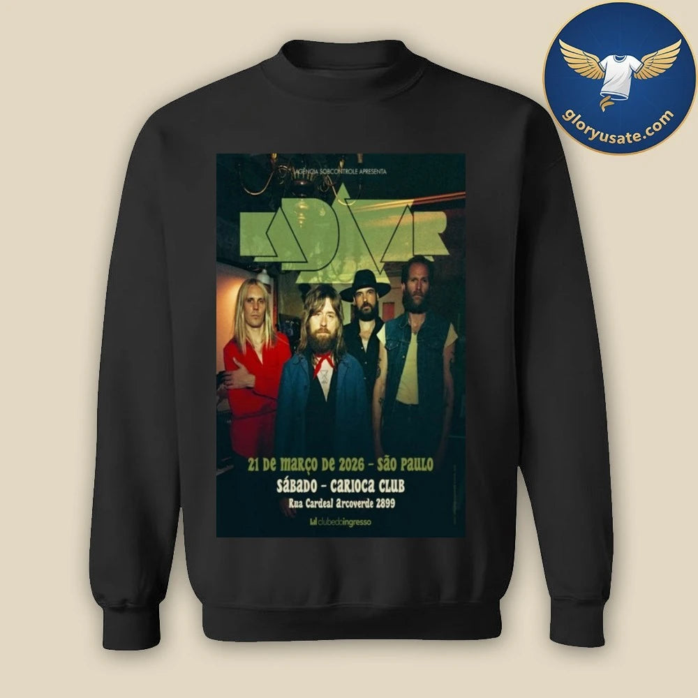 Kadavar Band 21 de marco de 2026 Sao Paulo Poster Shirt