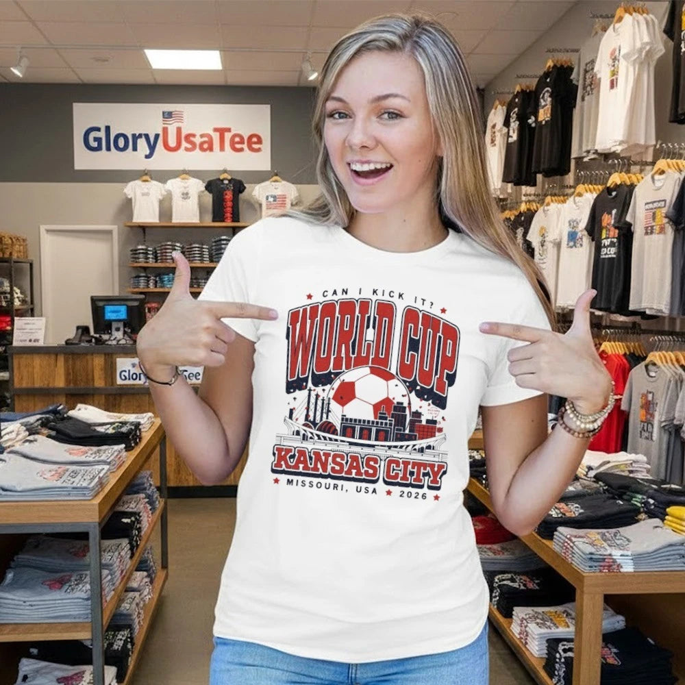 Kansas City World Cup Can I Kick It Missouri, USA 2026 Skyline Max Collegiate Shirt