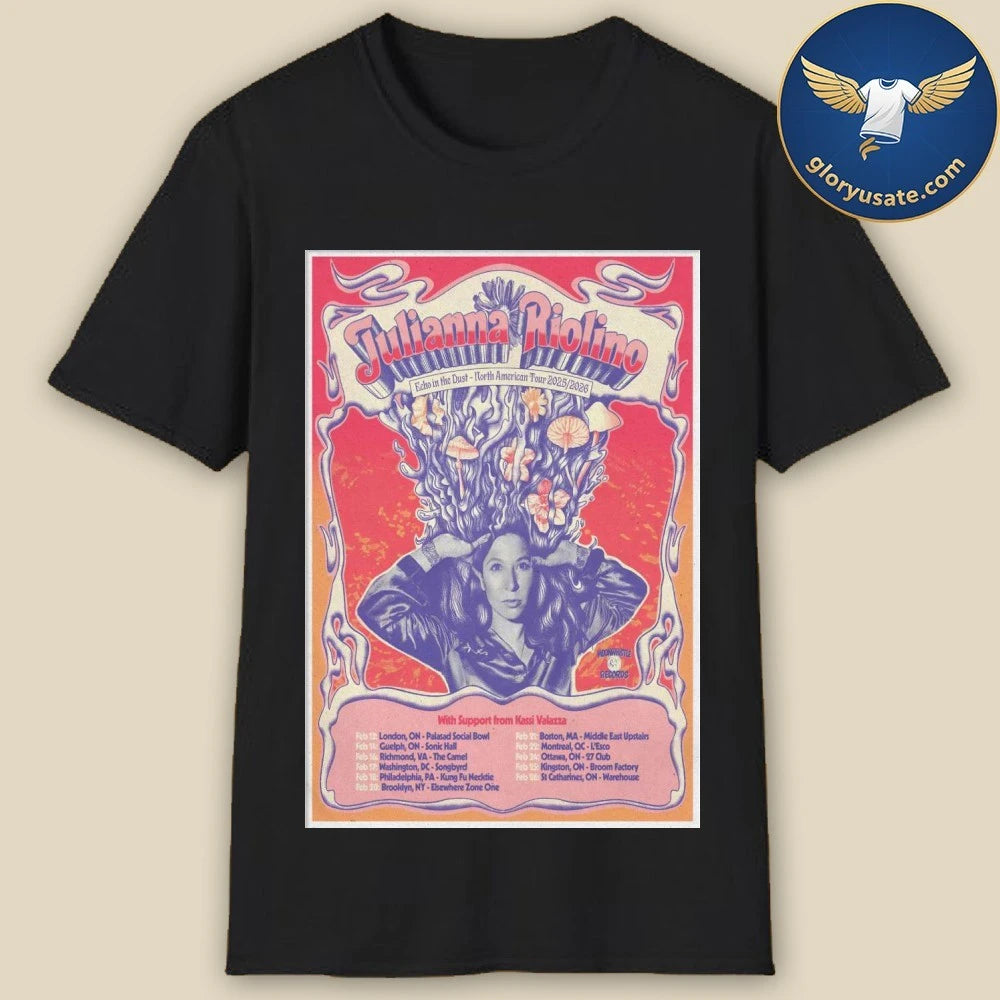 Kassi Valazza North American Tour 2026 Poster Shirt