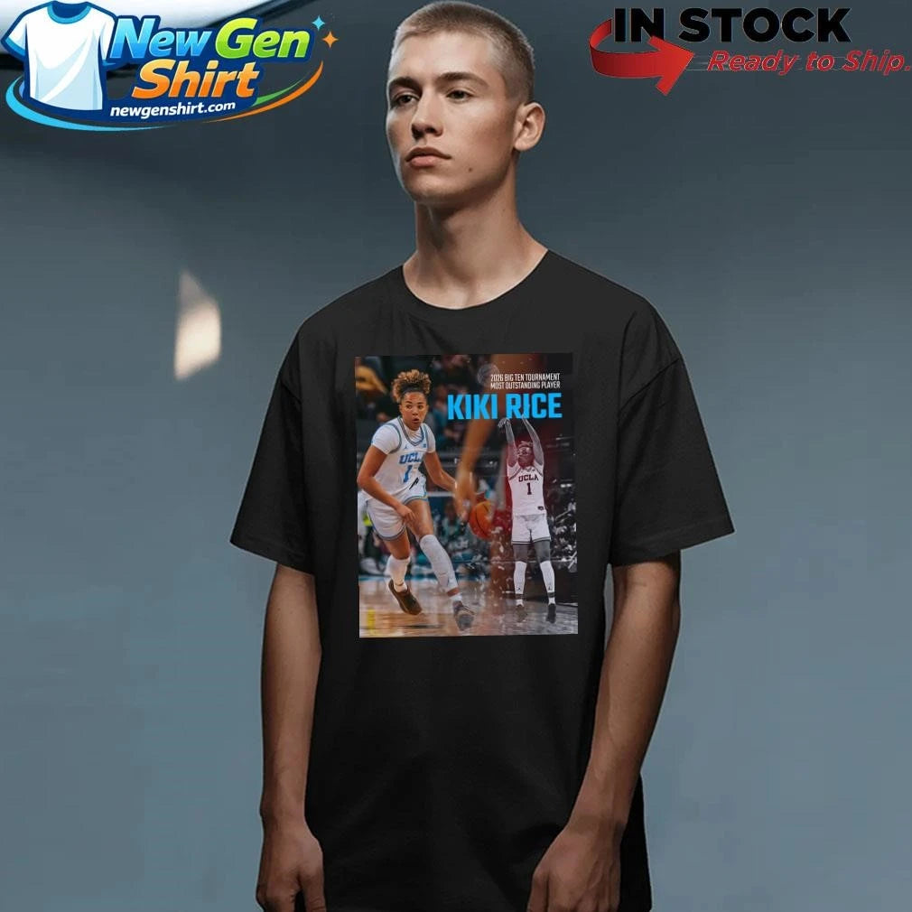 Kiki Rice UCLA Bruins 2026 Big Ten Tournament Most Outstanding Player Shirt