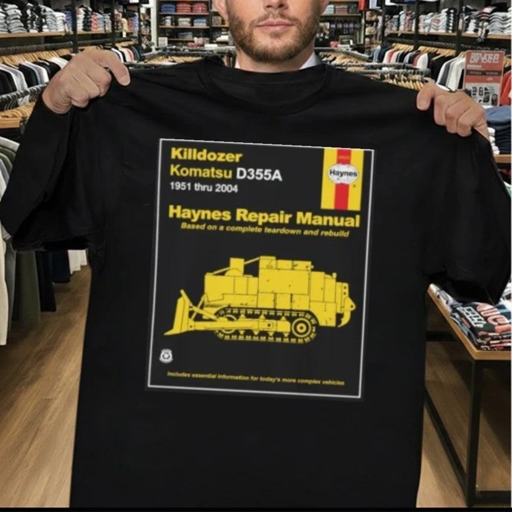 Killdozer Komatsu Haynes Repair Manual Shirt