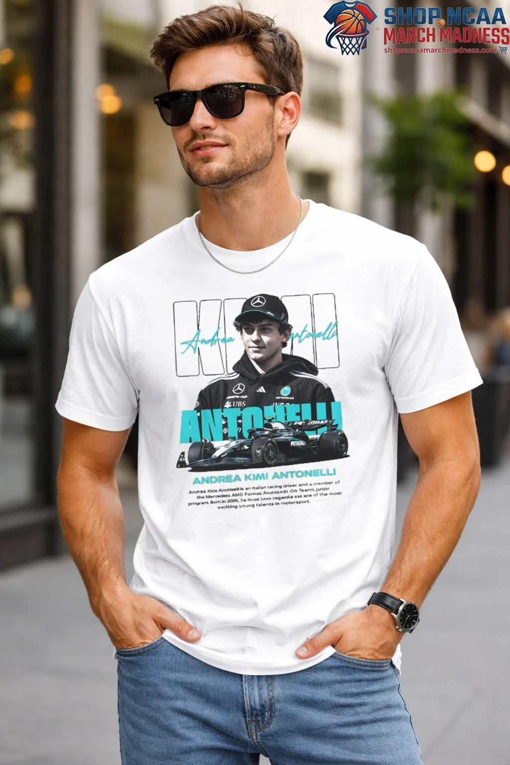 Kimi Antonelli Vintage Formula 1 Fan Merchandise Tshirt