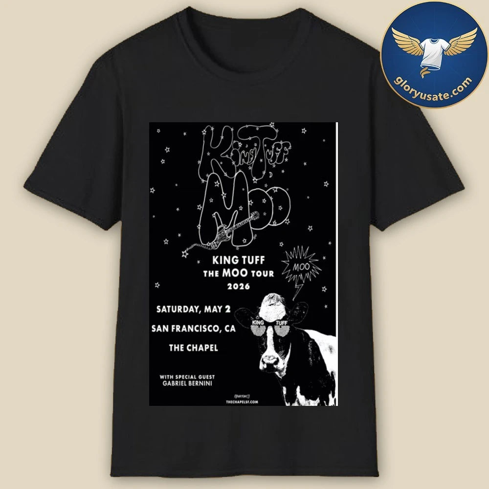 King Tuff &amp; Gabriel Bernini May 2 2026 The Chapel San Francisco CA Poster Shirt