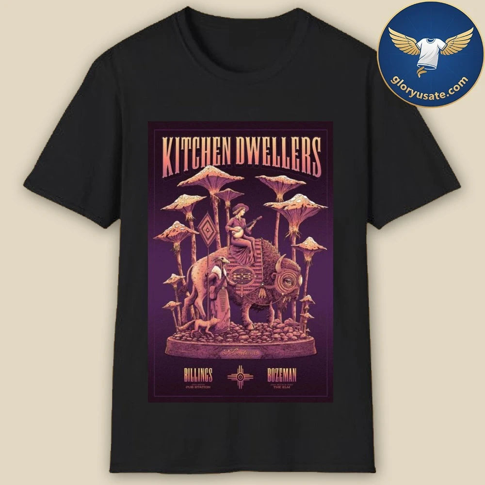 Kitchen Dwellers Montana Tour January 29-31 2026 Poster Shirt