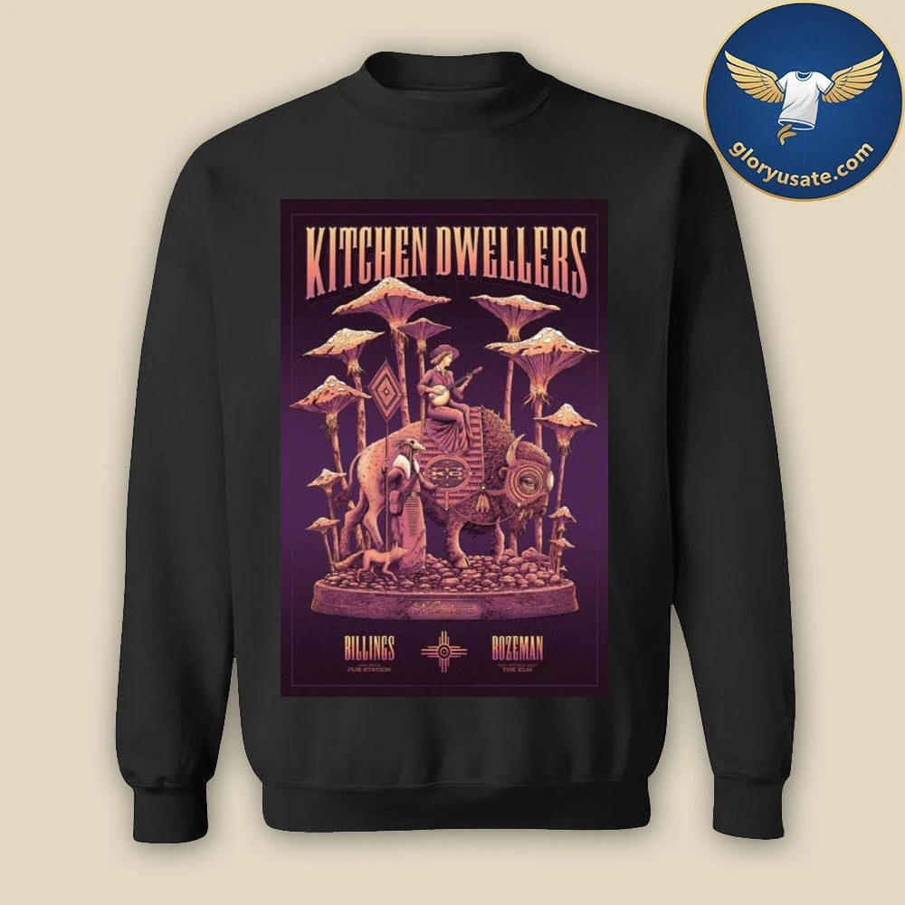Kitchen Dwellers Montana Tour January 29-31 2026 Poster Shirt