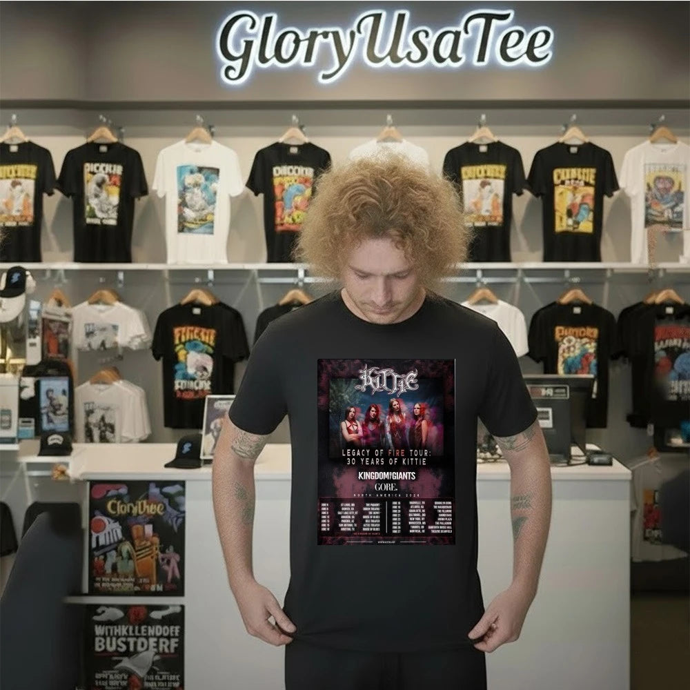 Kittie Tour Dates Poster Legacy of Fire Tour North America 2026 Featuring Kingdom of Giants &amp; Gore Poster Shirt