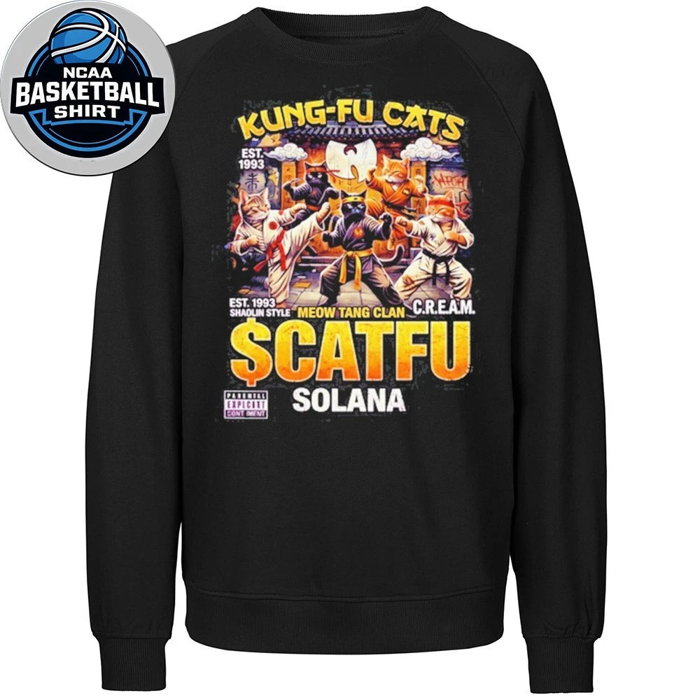 Kung-Fu Cats Meow Tang Clan $CATFU Solana Shirt