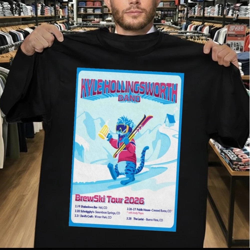 Kyle HollingsWorth Band Brewski Tour 2026 Poster Shirt