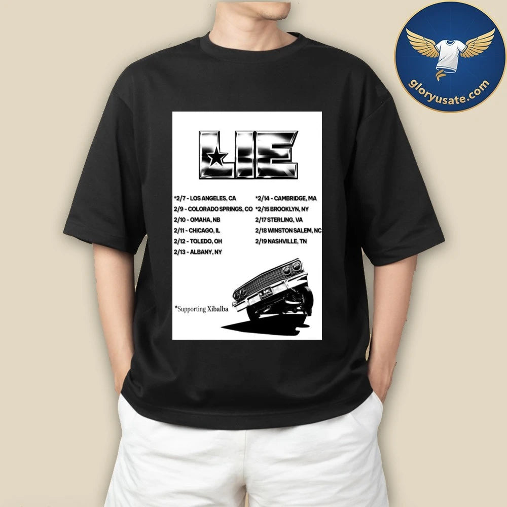 LIE February Tour 2026 Poster Shirt