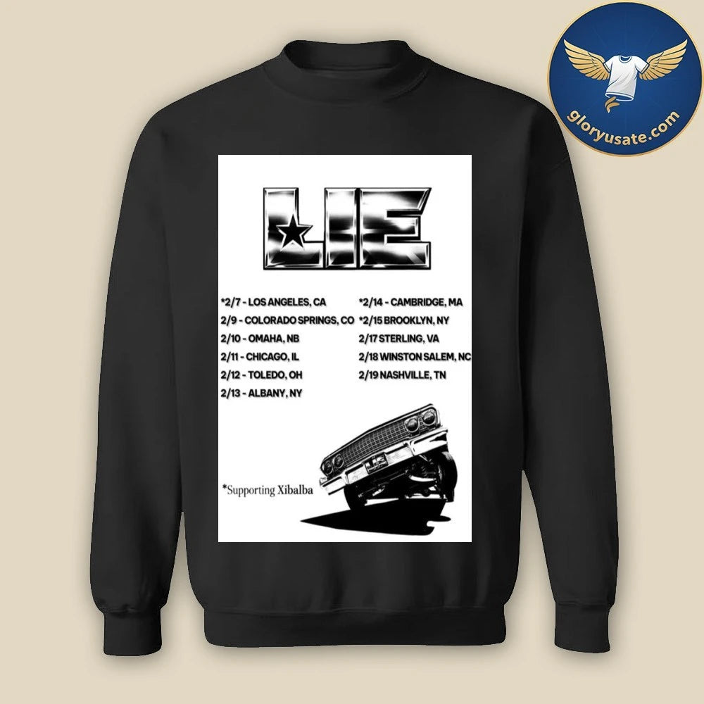 LIE February Tour 2026 Poster Shirt