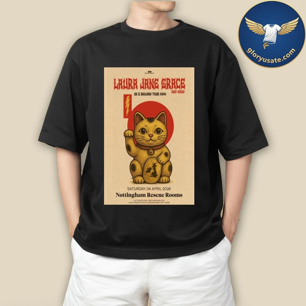 Laura Jane Grace Nottingham Rescue Rooms April 4 2026 Poster Shirt