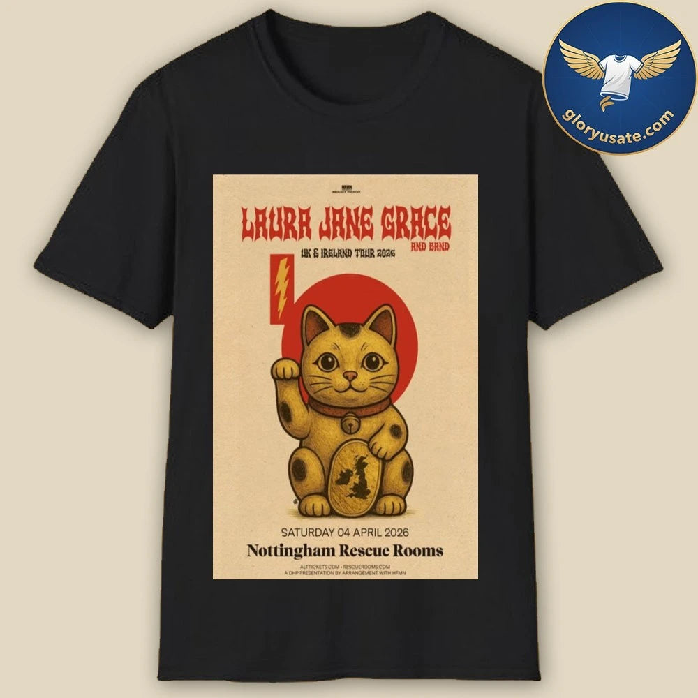 Laura Jane Grace Nottingham Rescue Rooms April 4 2026 Poster Shirt