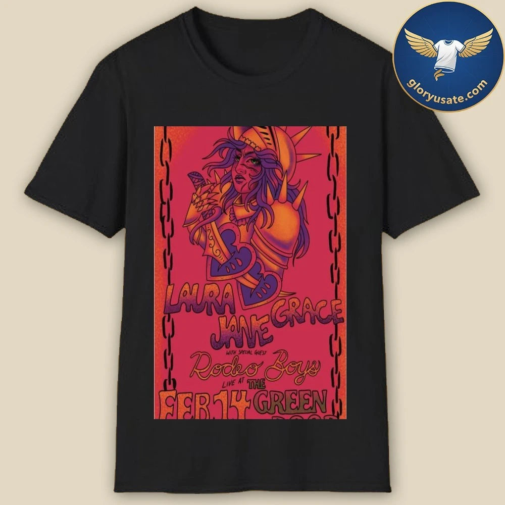 Laura Jane Grace The Green Door February 14 2026 Concert Poster Shirt