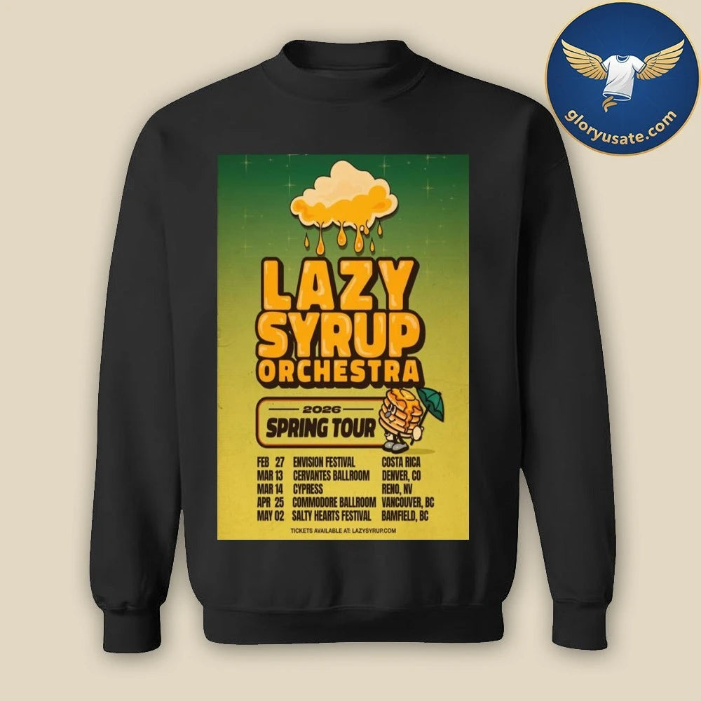 Lazy Syrup Orchestra Spring Tour 2026 Poster Shirt