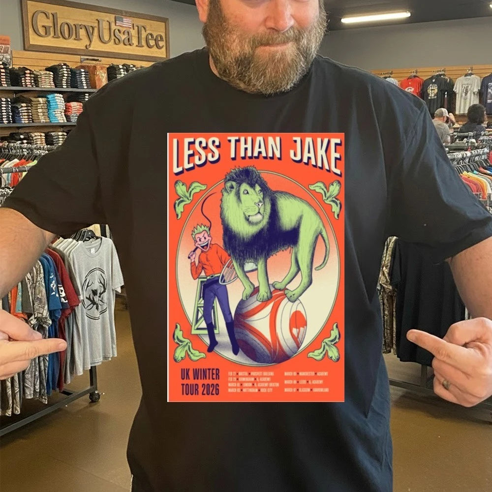 Less Than Jake UK Winter Live Tour 2026 Poster Shirt