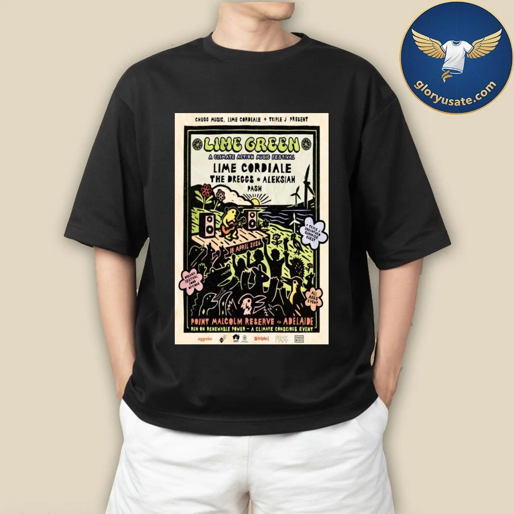 Lime Cordiale Apr 18 2026 Point Malcolm Reserve Semaphore Adelaide Poster Shirt