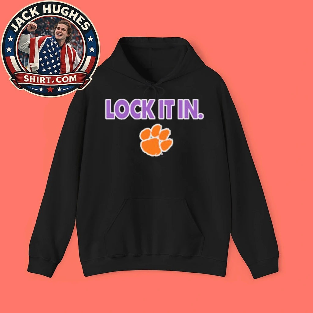 Lock It In Clemson Tigers T-Shirt Clemson Fan Game Day Logo Shirt