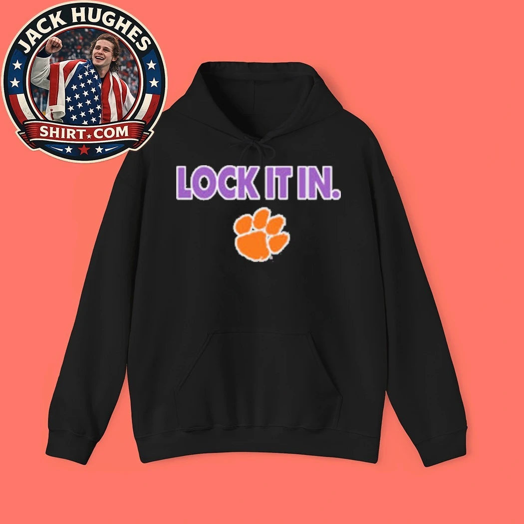 Lock It In Clemson Tigers T-Shirt Clemson Fan Game Day Logo Shirt