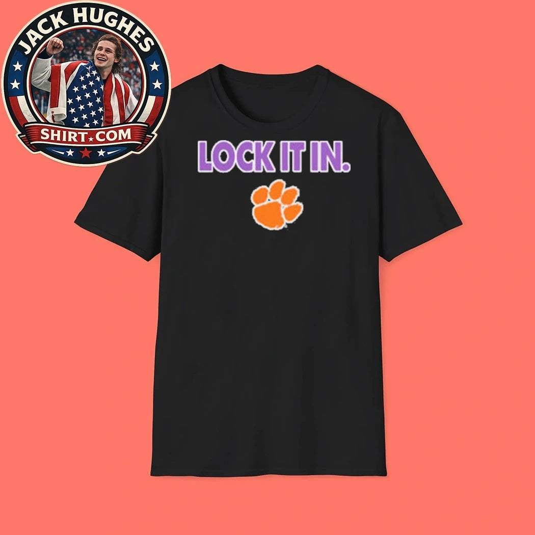 Lock It In Clemson Tigers T-Shirt Clemson Fan Game Day Logo Shirt